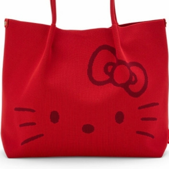Hello Kitty Handbags - Hello Kitty Red Canvas Tote NEW♡
